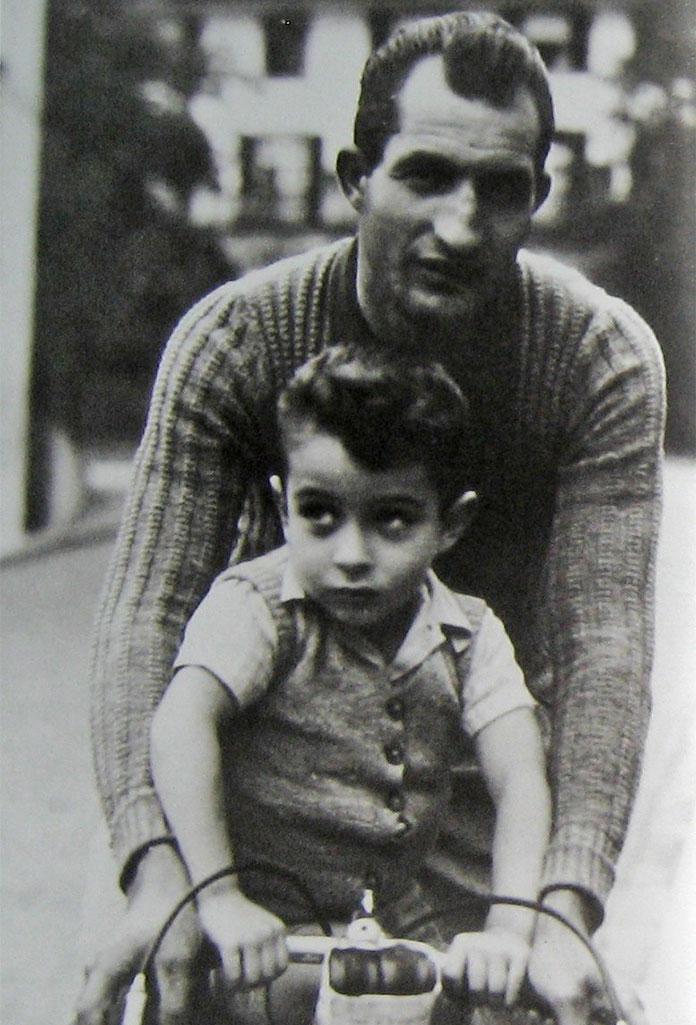 Gino Bartali mit seinem Sohn Andrea